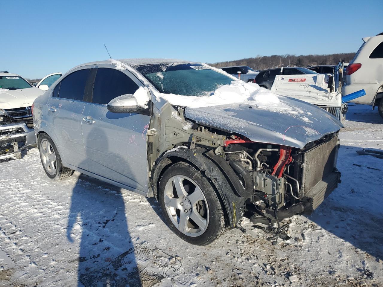2015 Chevrolet Sonic VIN 1G1JE5SB9F4194023 Copart auction photo, front end damage thumbnail 4