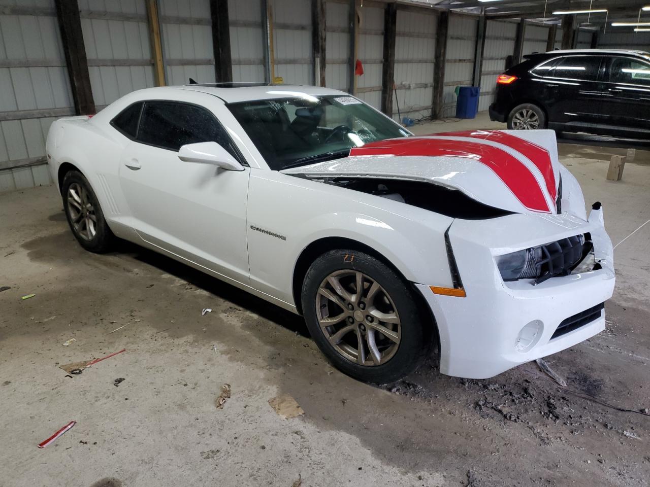 2013 Chevrolet Camaro VIN 2G1FB1E38D9123983 Copart auction photo, front end damage thumbnail 4