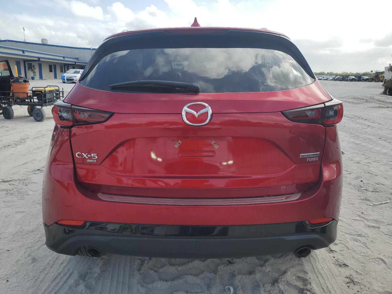 2022 Mazda CX-5 VIN JM3KFBAY4N0637835 Copart auction photo, side / rear end damage thumbnail 6
