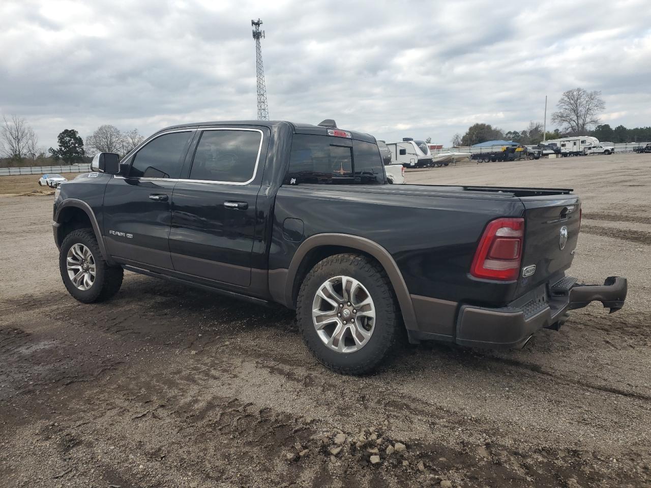 2020 RAM 1500 VIN 1C6SRFKT5LN393744 Copart auction photo, rear end / side damage thumbnail 2