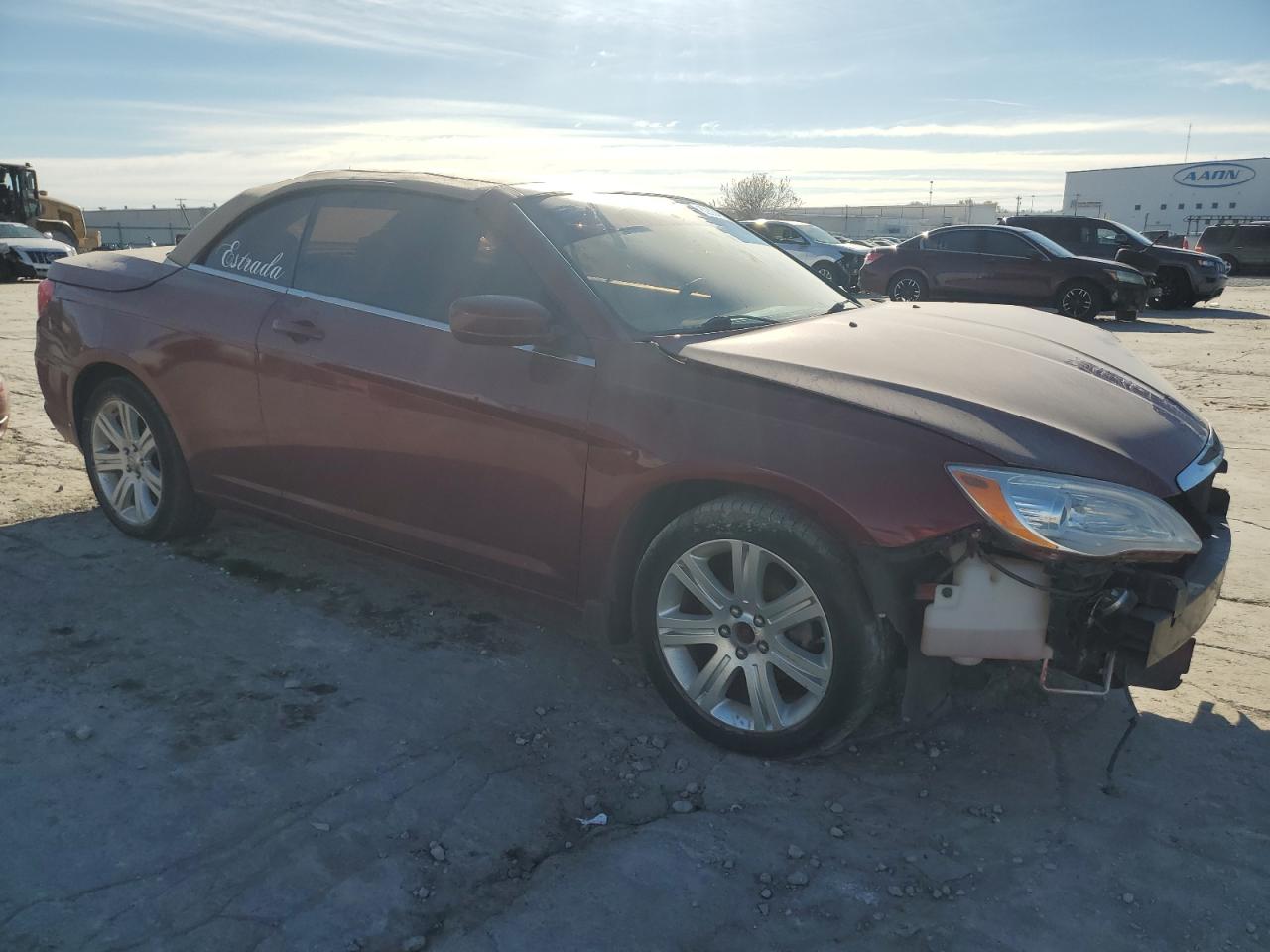 2012 Chrysler 200 VIN 1C3BCBEG0CN289149 Copart auction photo, front end / undercarriage damage thumbnail 4