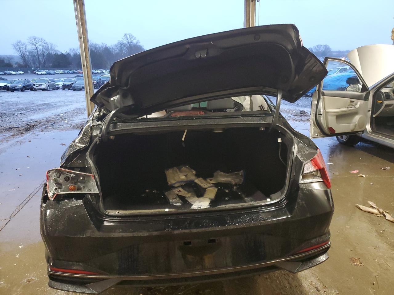 2021 Hyundai Elantra VIN 5NPLN4AG5MH005463 Copart auction photo, rollover damage thumbnail 6