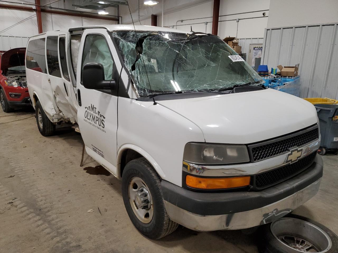 2012 Chevrolet Express VIN 1GAZG1FG0C1187597 Copart auction photo, all over damage thumbnail 4