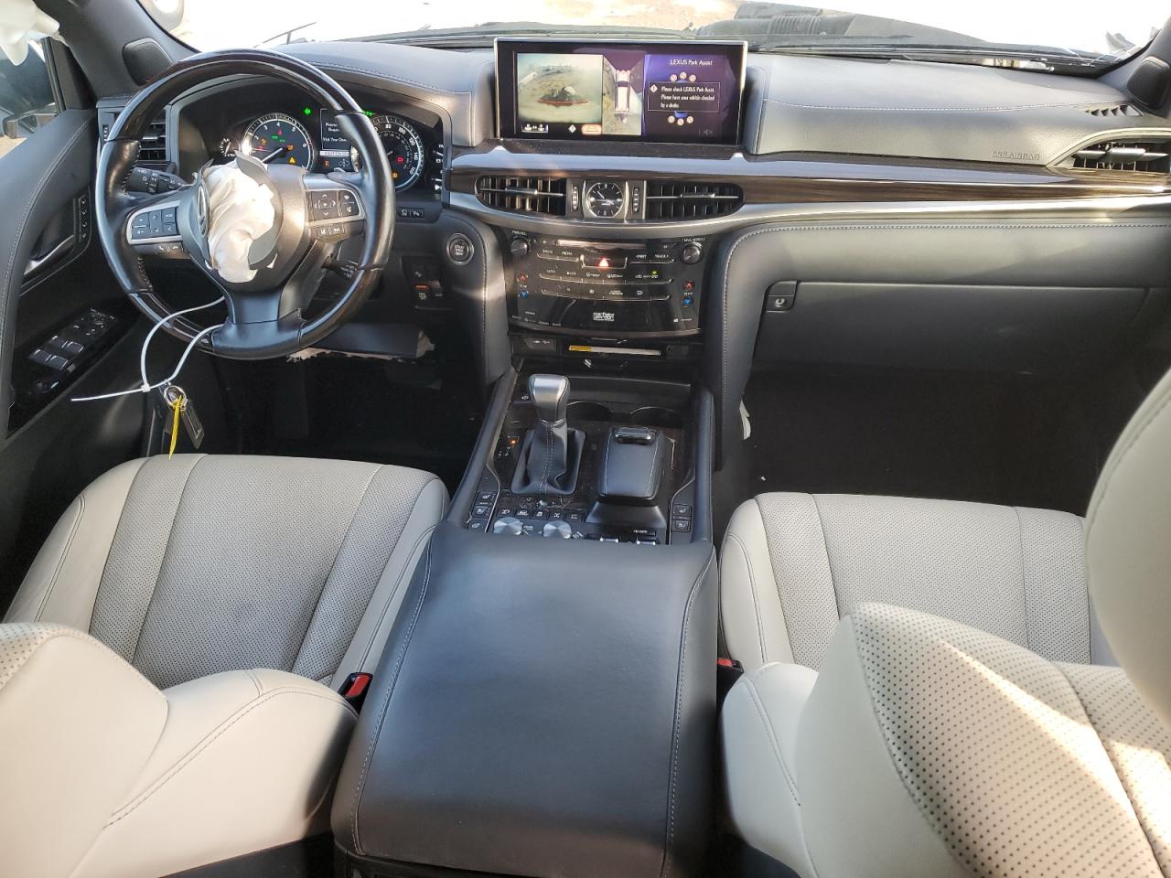 2020 Lexus LX VIN JTJDY7AX0L4327331 Copart auction photo, front end damage thumbnail 8
