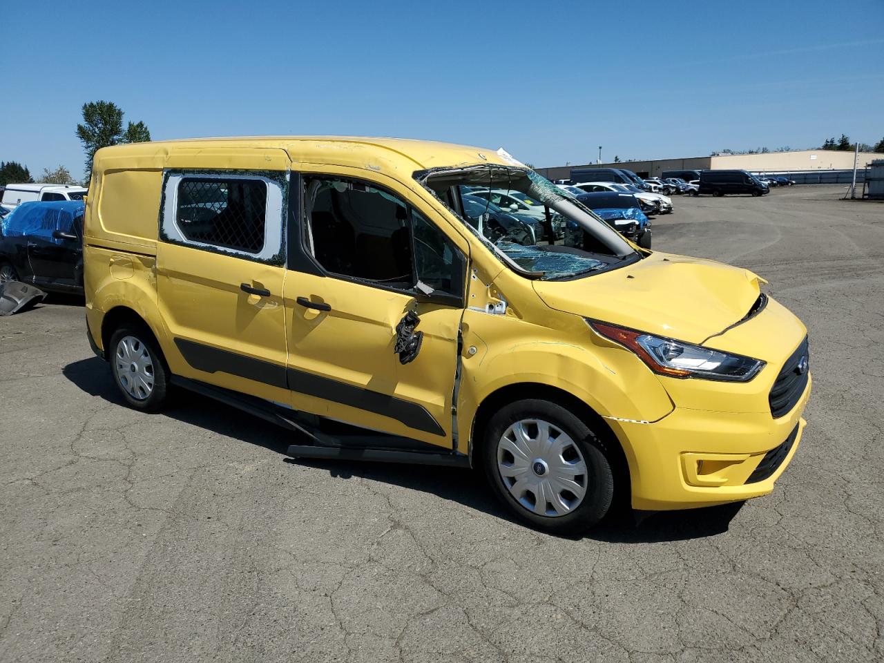 2022 Ford Transit VIN NM0LS7T28N1527571 Copart auction photo, rollover damage thumbnail 4