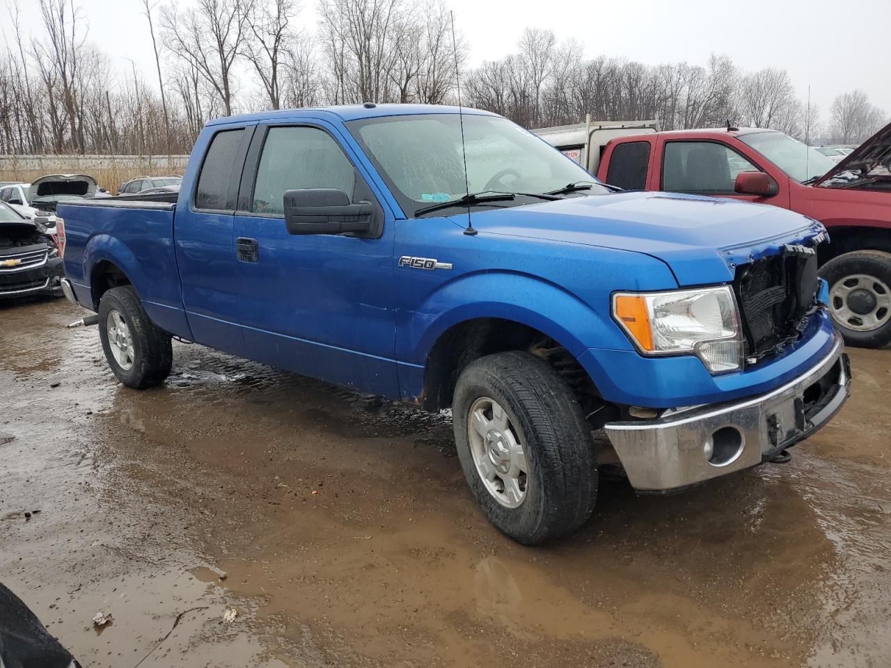 2011 Ford F-150 VIN 1FTFX1EF2BFC68380 Copart auction photo, front end / side damage thumbnail 4