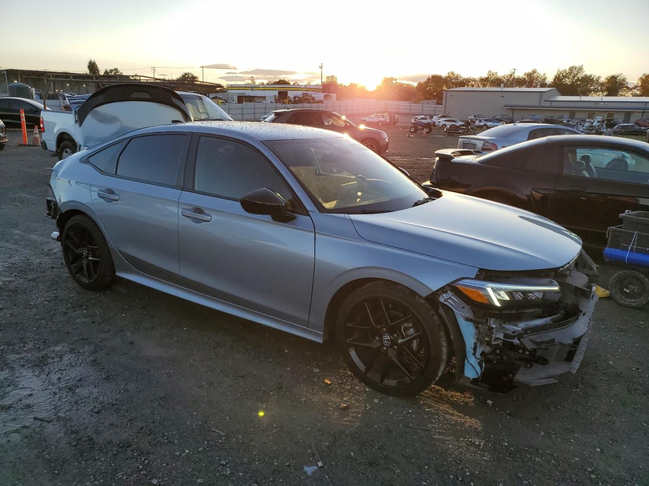 2022 Honda Civic VIN 2HGFE2F54NH583879 Copart auction photo, rear end damage thumbnail 4
