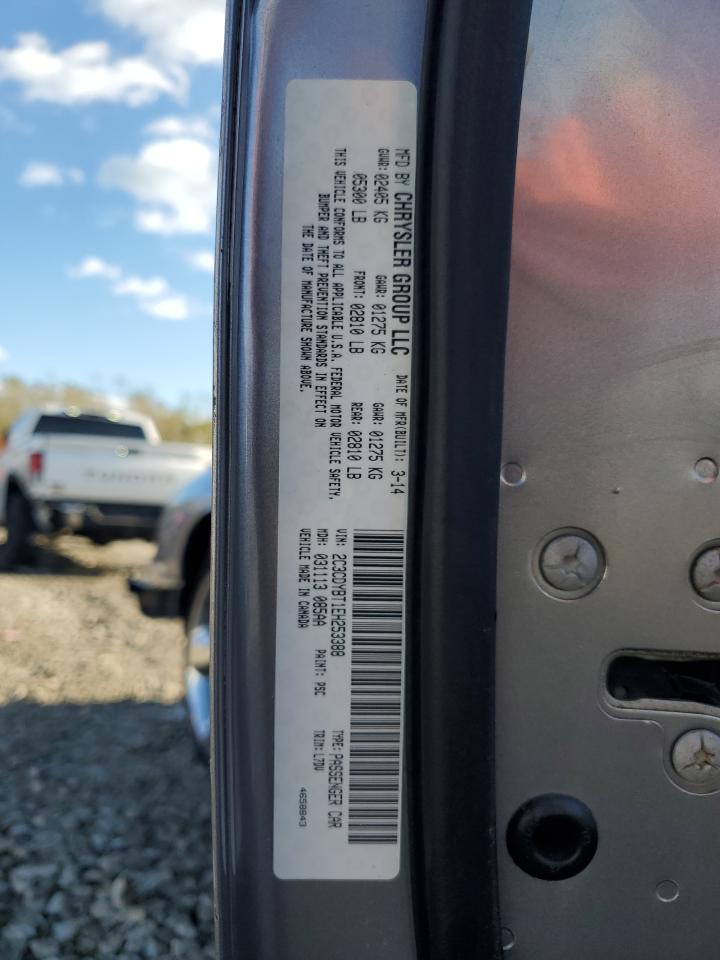 2014 Dodge Challenger VIN 2C3CDYBT1EH253388 Copart auction photo, front end damage thumbnail 12