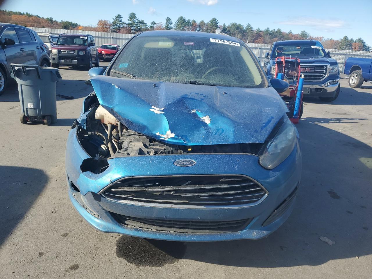 2017 Ford Fiesta VIN 3FADP4EJ4HM158507 Copart auction photo, front end damage thumbnail 5