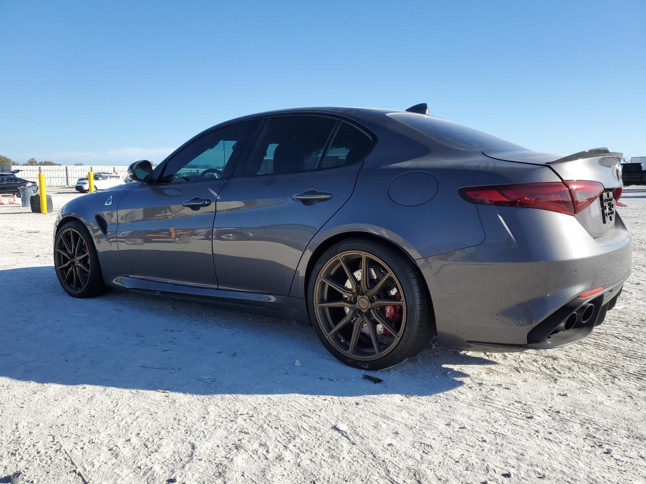 2019 Alfa Romeo Giulia VIN ZARFAMEV4K7601298 Copart auction photo, side / rear end damage thumbnail 2