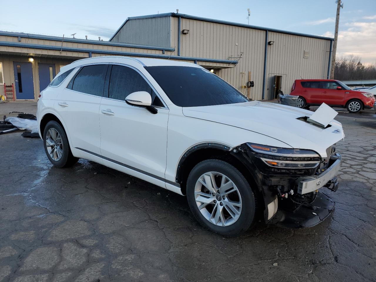 2022 Genesis Gv70 VIN KMUMADTB7NU024005 Copart auction photo, front end / side damage thumbnail 4