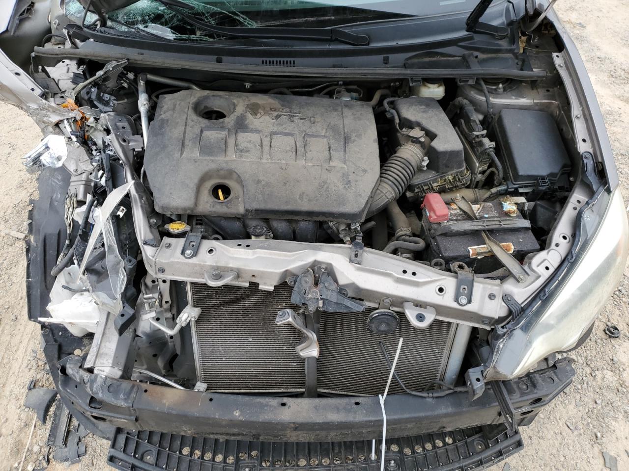 2016 Toyota Corolla VIN 2T1BURHE4GC484529 Copart auction photo, front end / undercarriage damage thumbnail 13