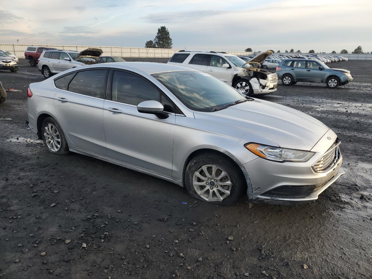 2017 Ford Fusion VIN 3FA6P0G73HR141185 Copart auction photo, all over damage thumbnail 4