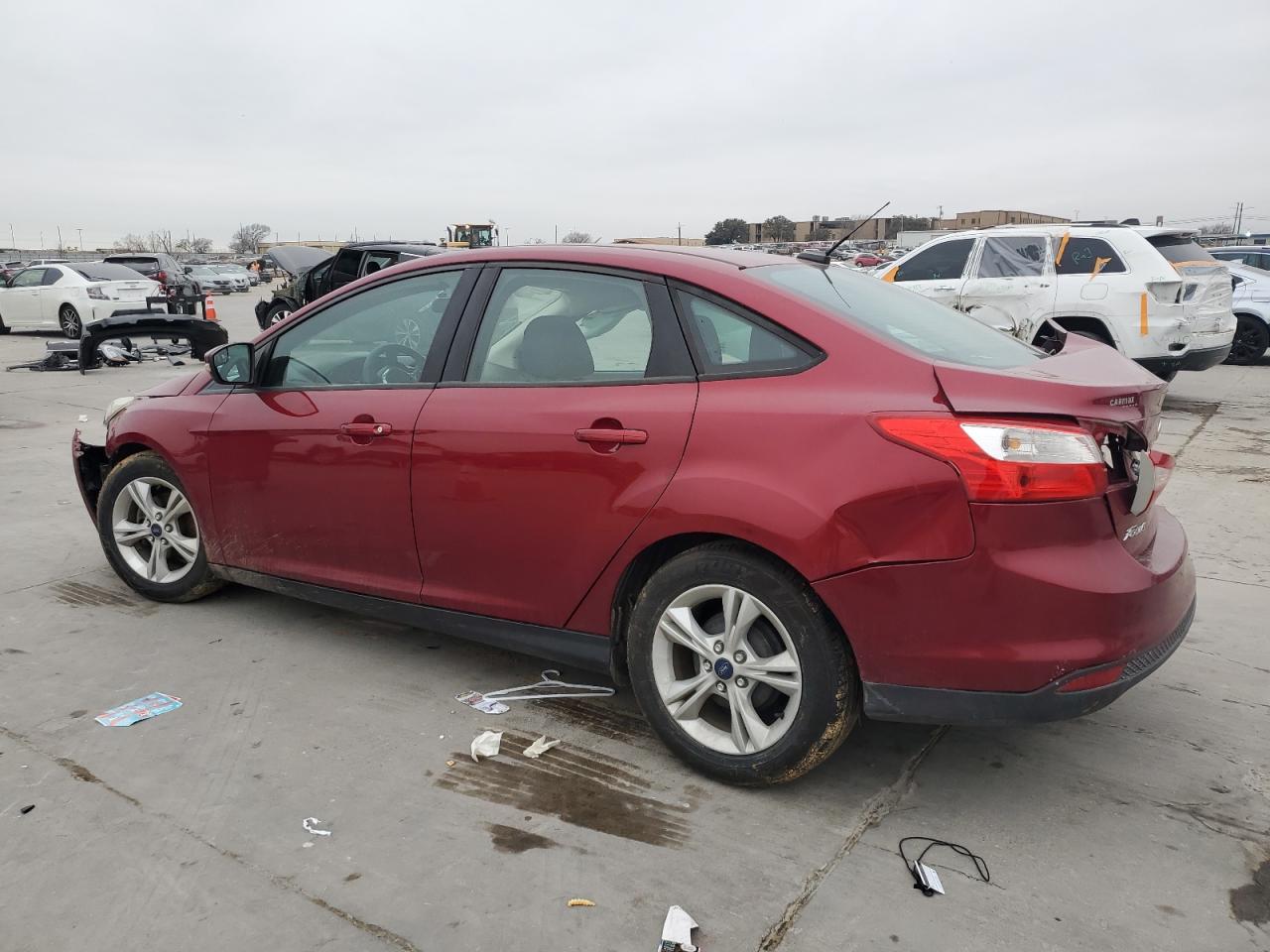 2014 Ford Focus VIN 1FADP3F22EL429367 Copart auction photo, all over damage thumbnail 2