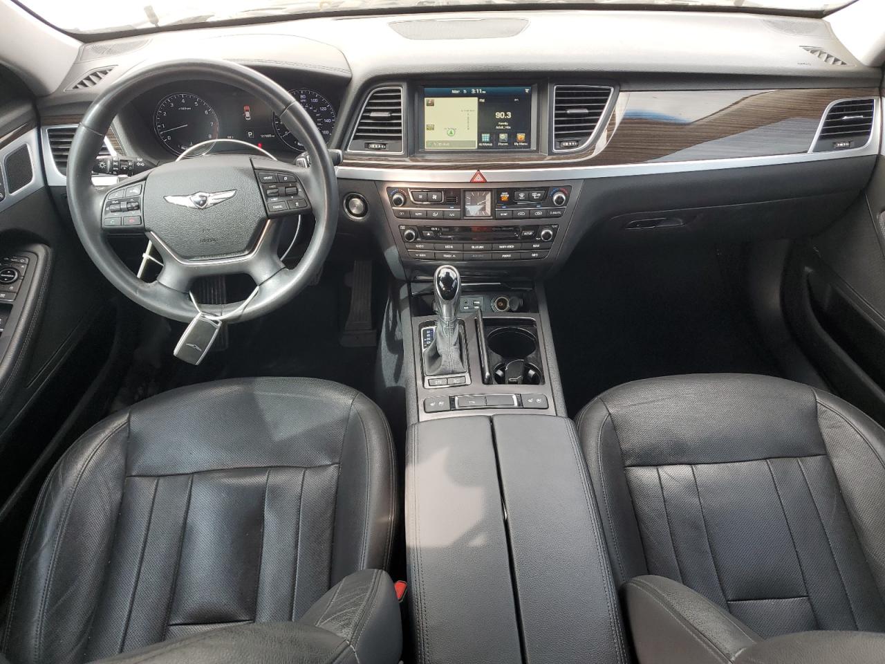 2017 Genesis G80 VIN KMHGN4JE8HU190115 Copart auction photo, mechanical damage thumbnail 8