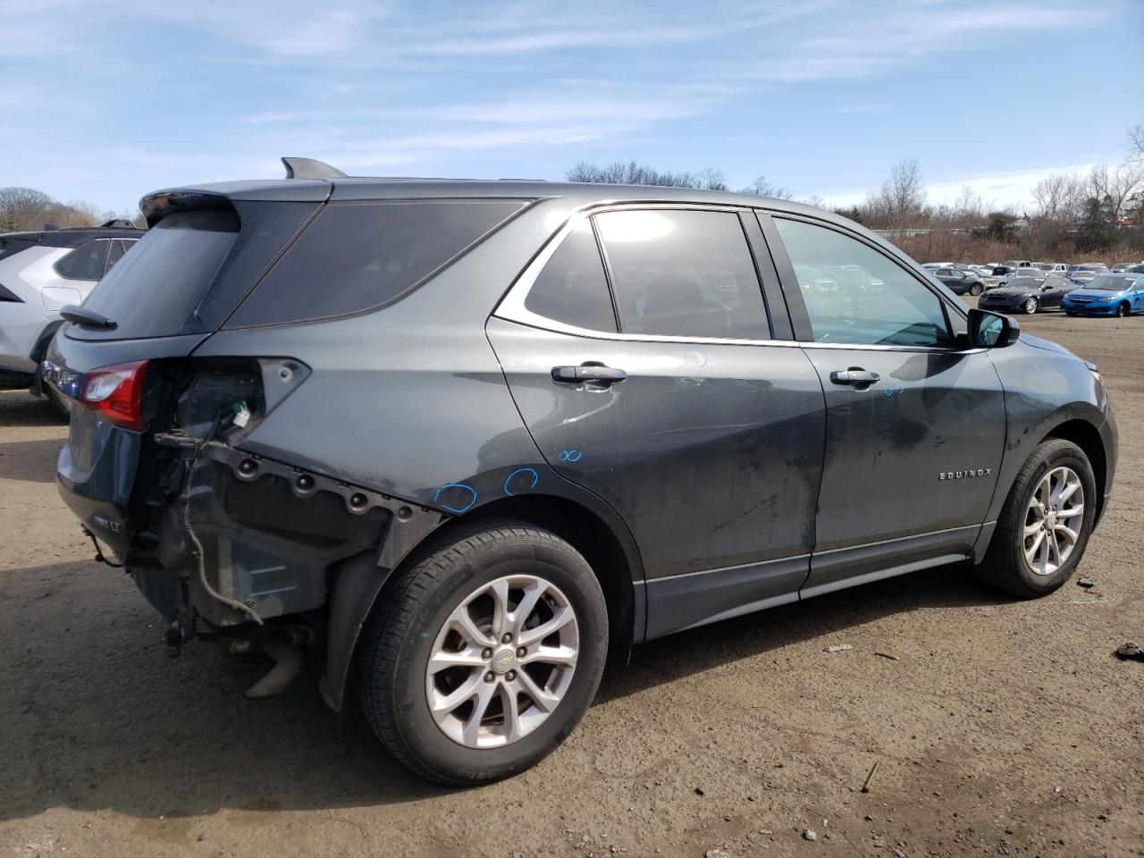 2019 Chevrolet Equinox VIN 3GNAXUEVXKL118792 Copart auction photo, rear end damage thumbnail 3