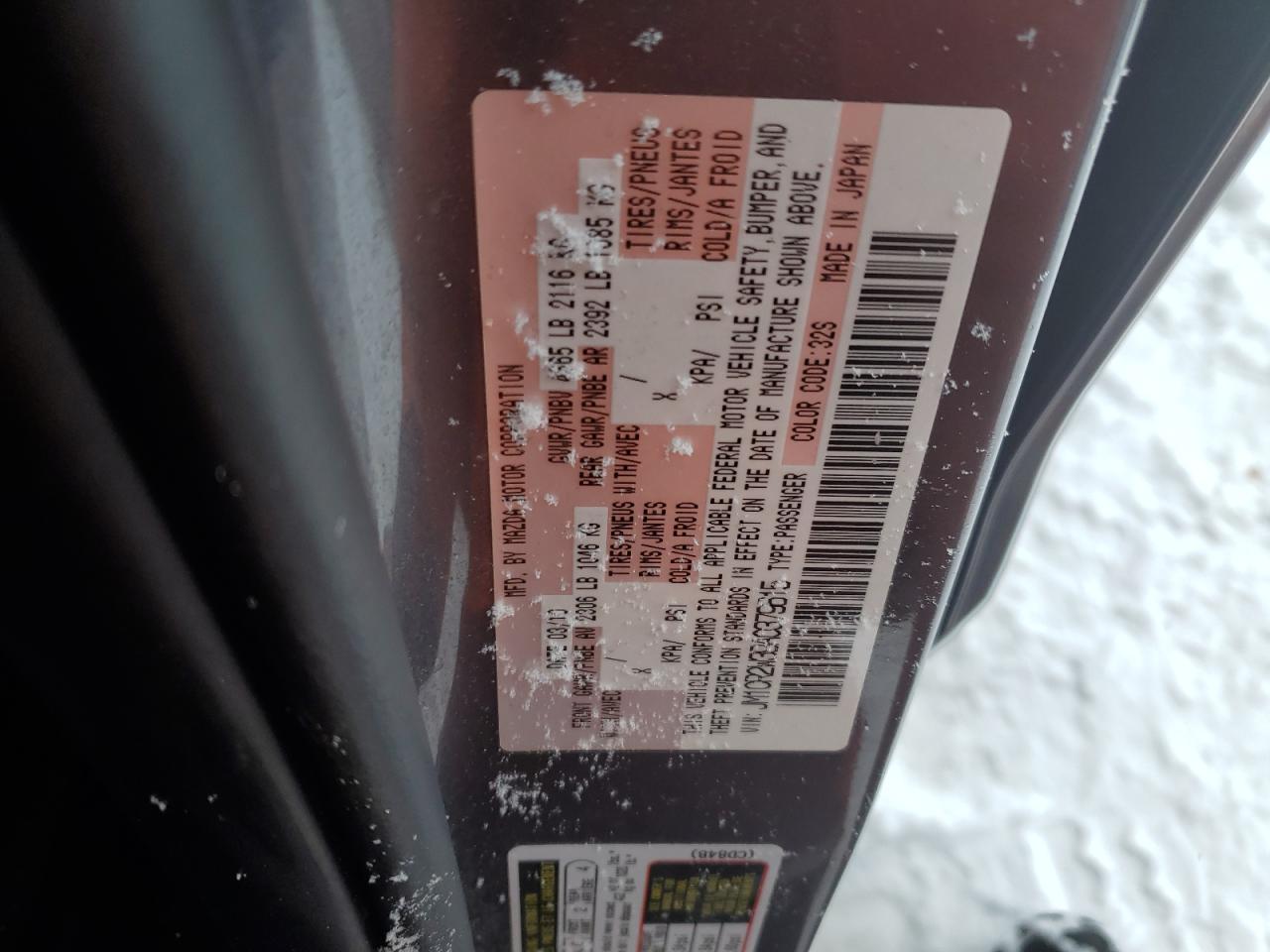 2010 Mazda 5 VIN JM1CR2W39A0379615 Copart auction photo, rear end / front end damage thumbnail 15