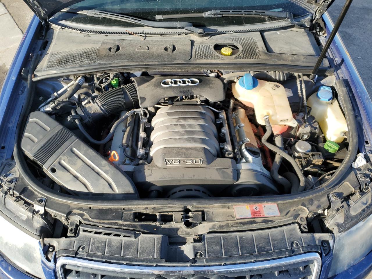 2005 Audi A4 VIN WAUDT48H05K008439 Copart auction photo, all over damage thumbnail 11