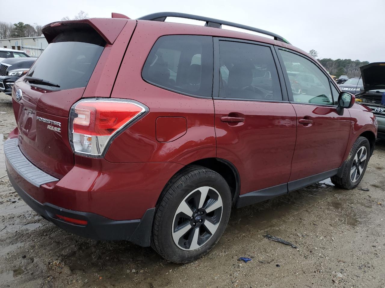 2017 Subaru Forester VIN JF2SJAGC5HH592344 Copart auction photo, front end / minor dent/scratches damage thumbnail 3