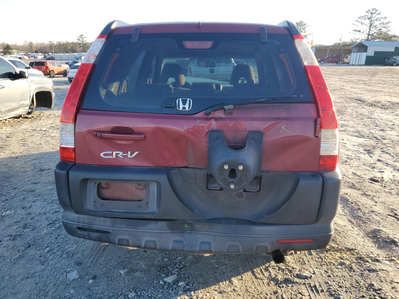 2005 Honda CR-V VIN SHSRD685X5U306459 Copart auction photo, rear end / minor dent/scratches damage thumbnail 6