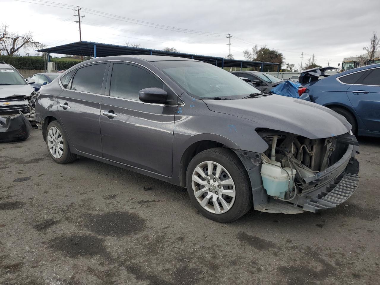 2013 Nissan Sentra VIN 3N1AB7AP7DL663144 Copart auction photo, front end / rear end damage thumbnail 4