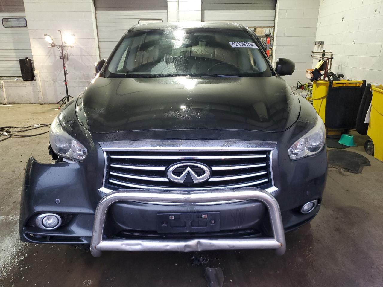 2013 Infiniti JX VIN 5N1AL0MM0DC303630 Copart auction photo, front end / side damage thumbnail 5
