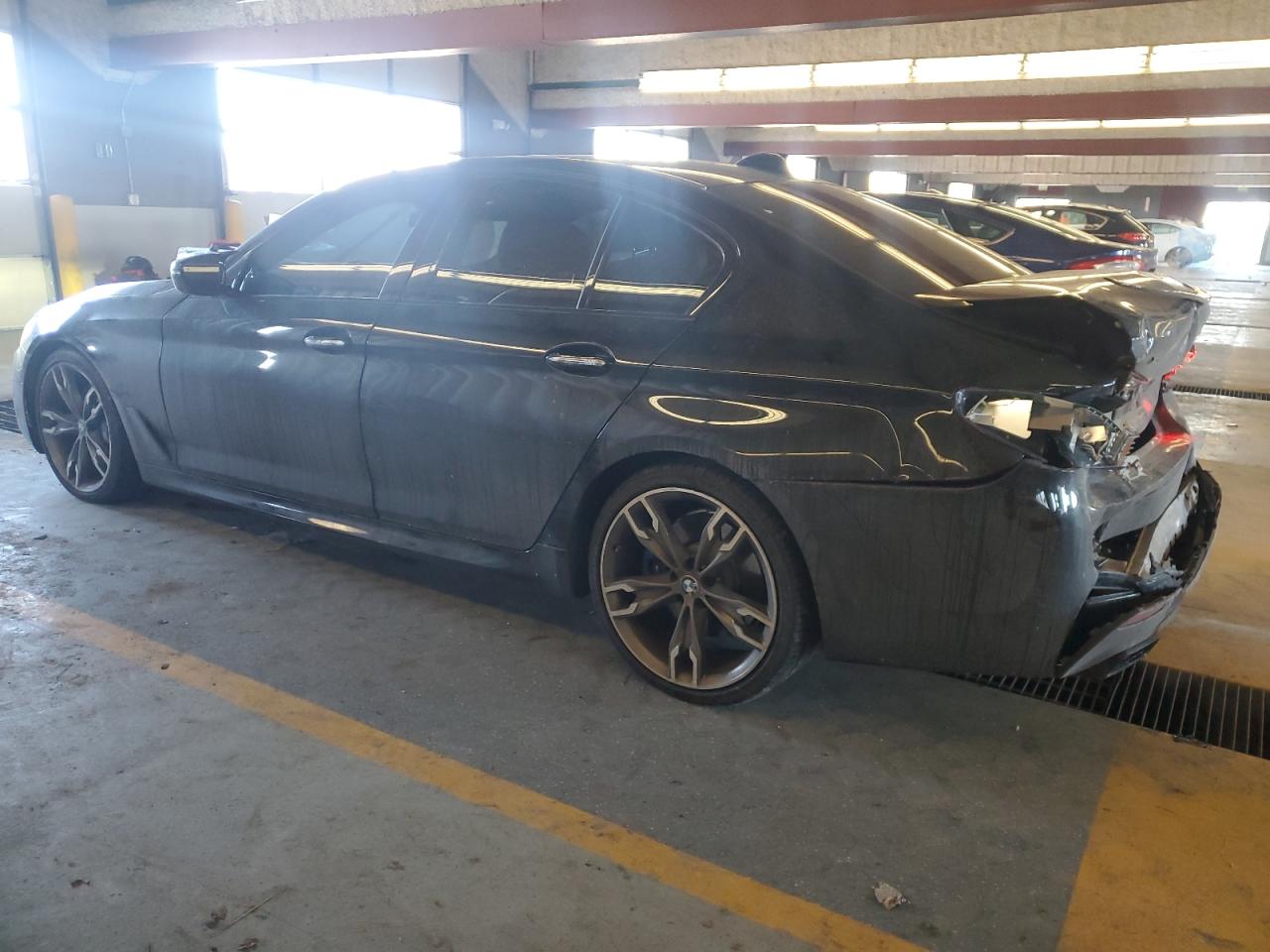 2018 BMW M5 VIN WBAJB9C54JB286559 Copart auction photo, rear end damage thumbnail 2