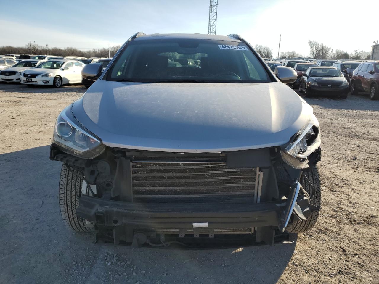 2017 Hyundai Santa Fe VIN KM8SM4HF9HU255873 Copart auction photo, front end / minor dent/scratches damage thumbnail 5