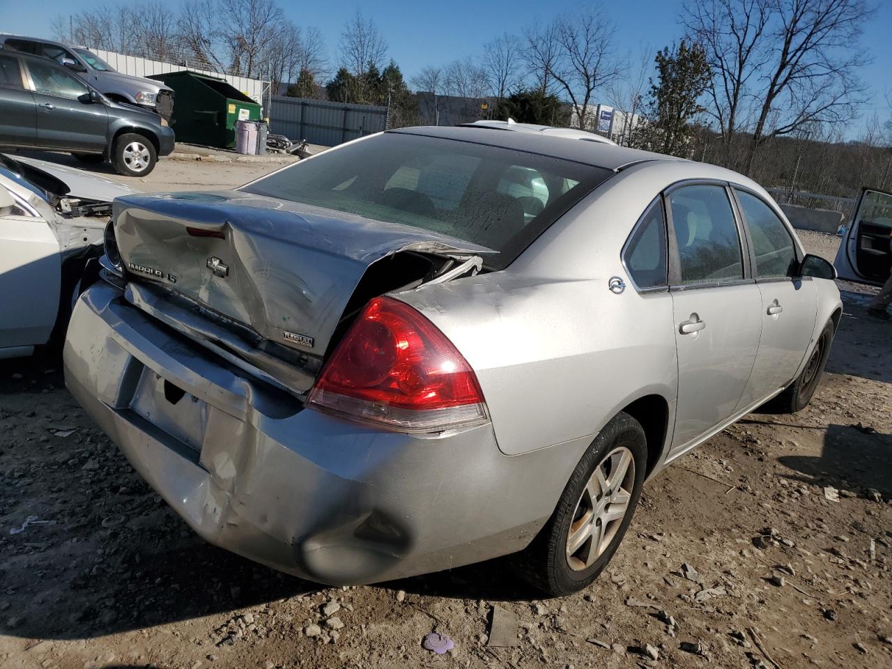 2008 Chevrolet Impala VIN 2G1WB55K581304834 Copart auction photo, rear end damage thumbnail 3