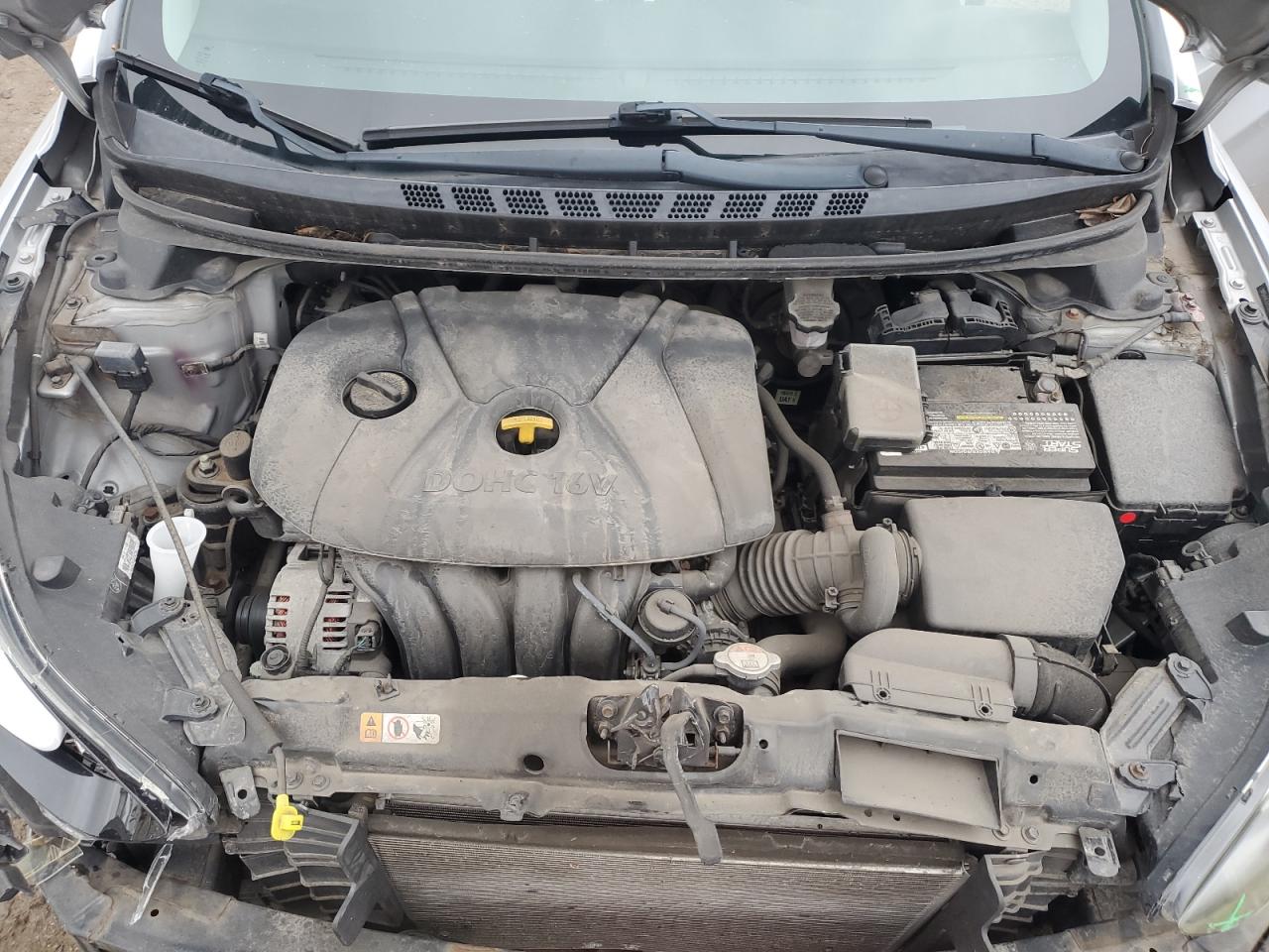 2014 Hyundai Elantra VIN 5NPDH4AE7EH512313 Copart auction photo, front end damage thumbnail 13