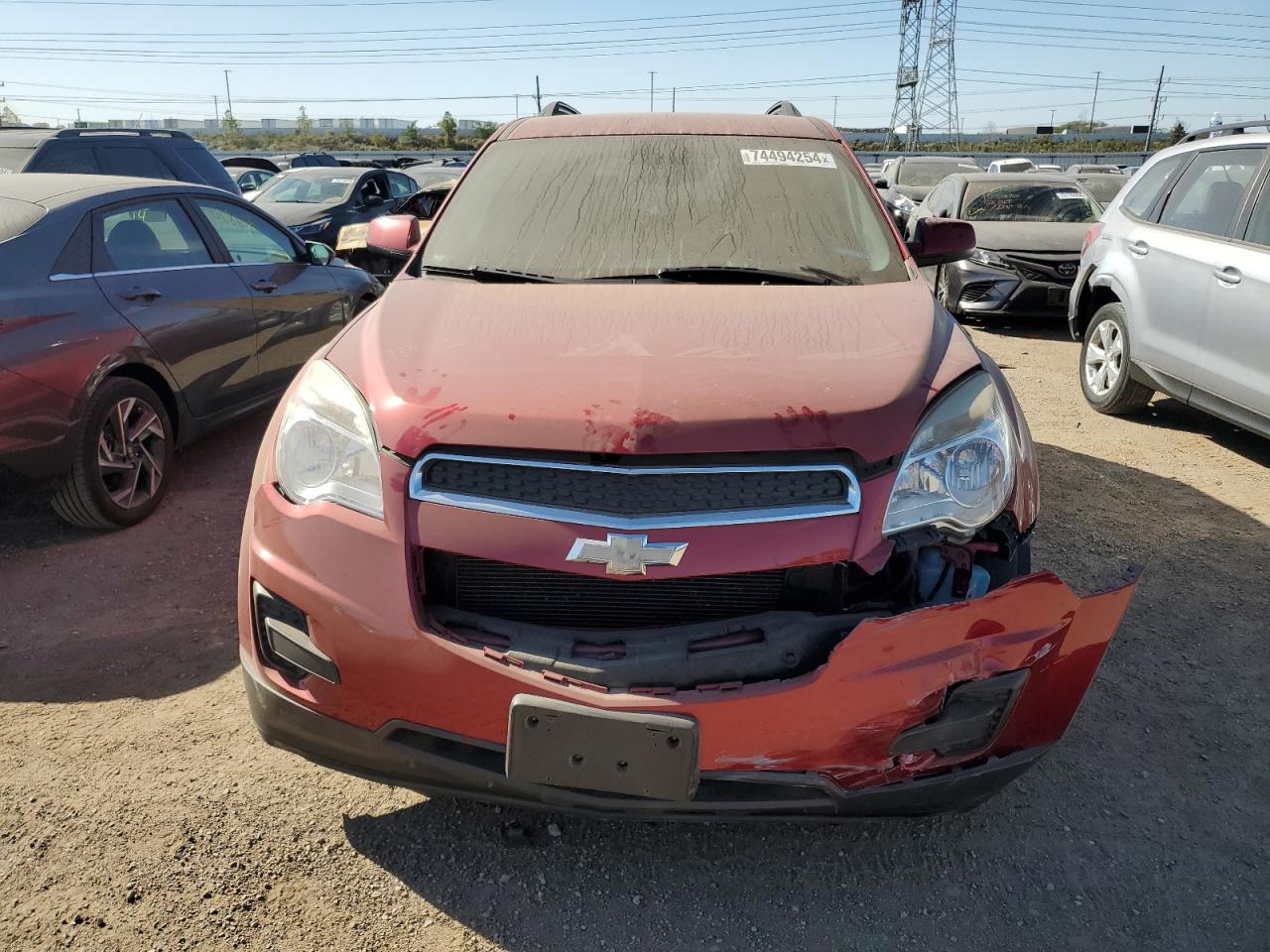 2013 Chevrolet Equinox VIN 2GNALDEK8D1269717 Copart auction photo, front end damage thumbnail 5