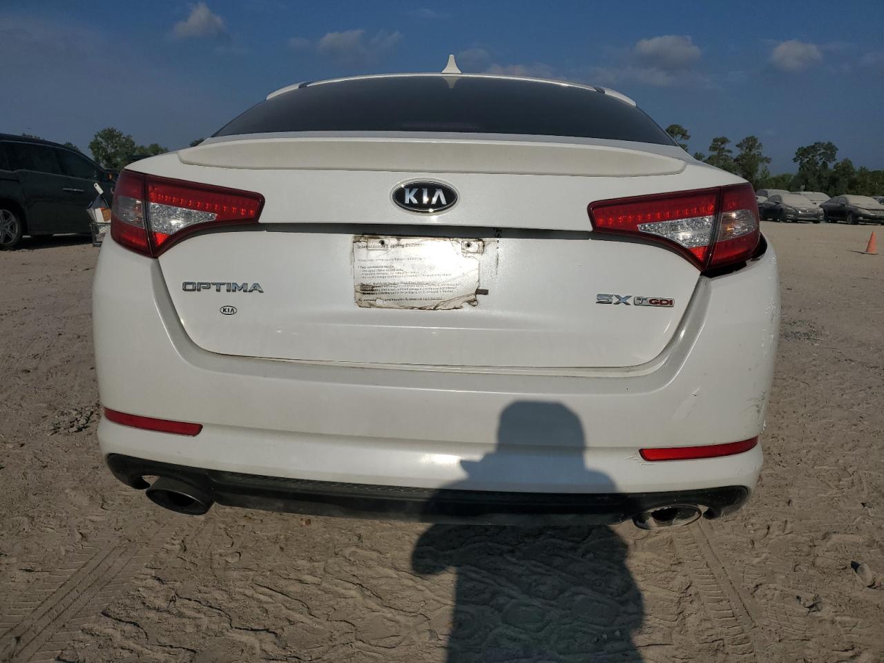 2012 KIA Optima VIN 5XXGR4A69CG062224 Copart auction photo, rear end / front end damage thumbnail 6