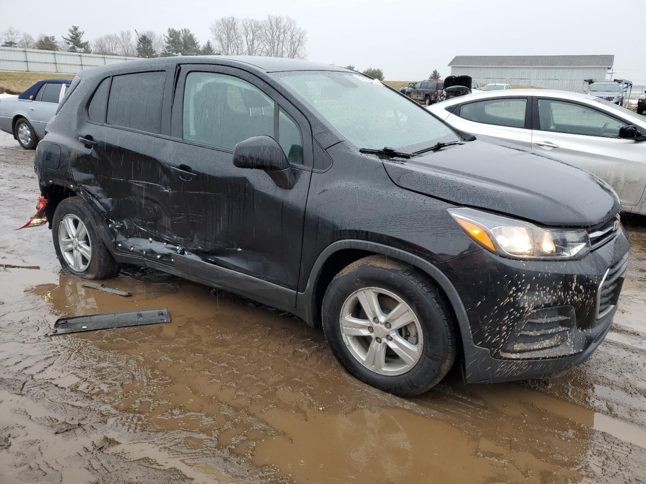 2020 Chevrolet Trax VIN 3GNCJKSB7LL111132 Copart auction photo, side / rear end damage thumbnail 4
