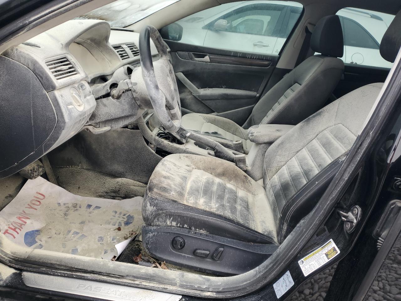 2014 Volkswagen Passat VIN 1VWCN7A36EC091021 Copart auction photo, burn - engine / undercarriage damage thumbnail 7