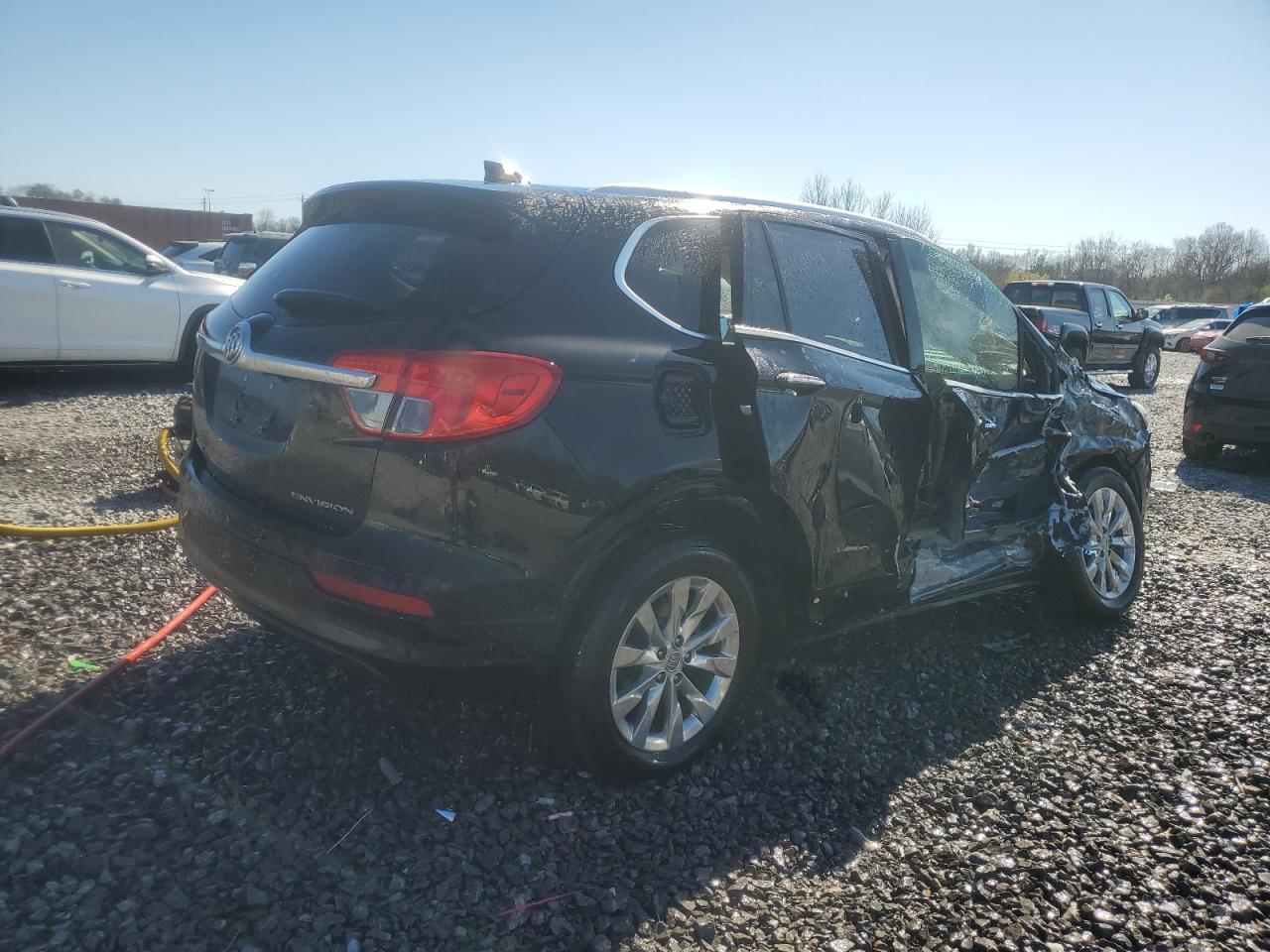 2018 Buick Envision VIN LRBFX1SA6JD114725 Copart auction photo, side / front end damage thumbnail 3