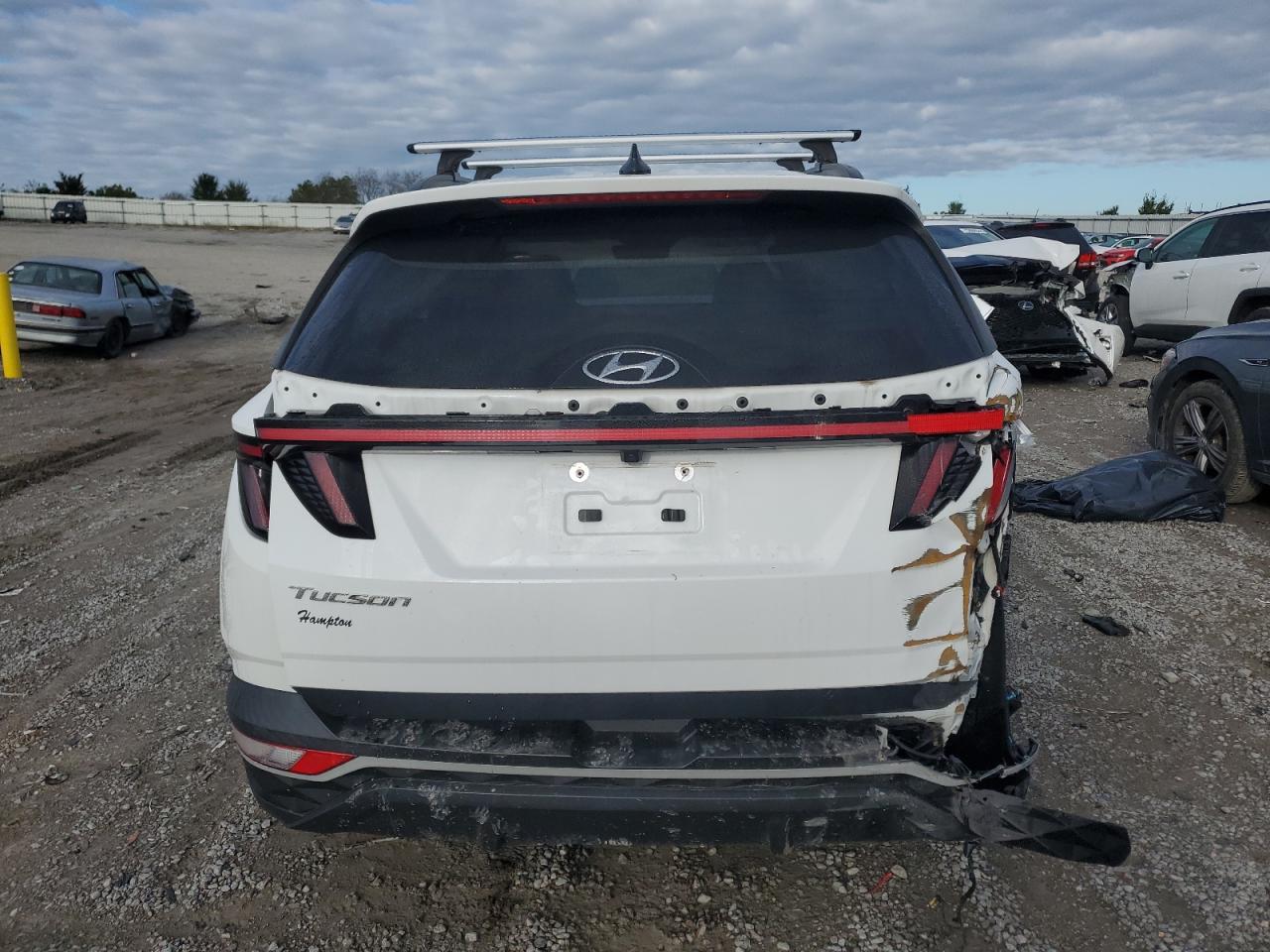 2022 Hyundai Tucson VIN 5NMJC3AE6NH051064 Copart auction photo, all over / rear end damage thumbnail 6