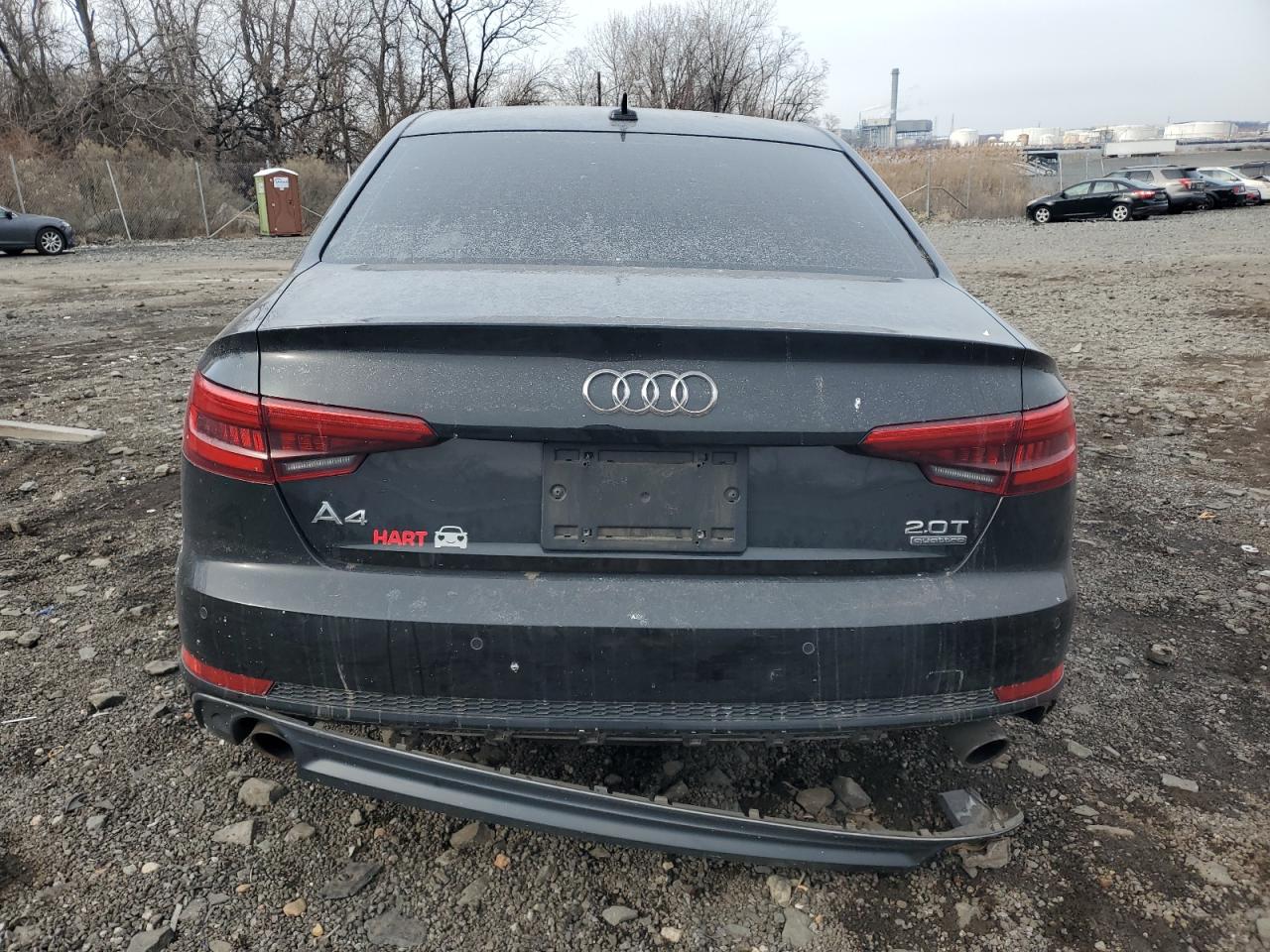2017 Audi A4 VIN WAUENAF42HN007339 Copart auction photo, front end / rear end damage thumbnail 6