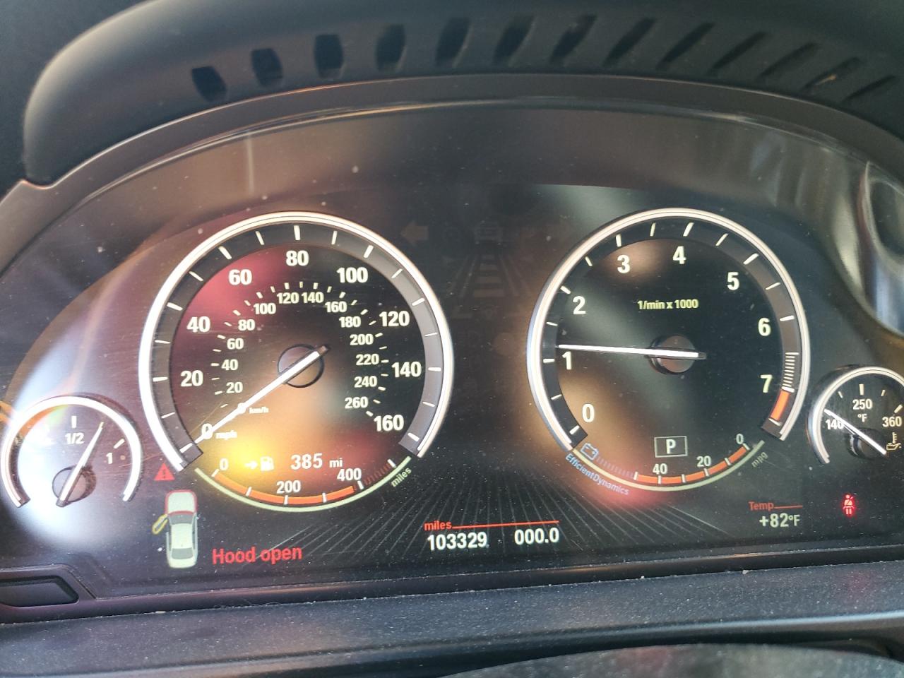 2015 BMW 5er VIN WBA5A7C59FD622453 Copart auction photo, hail damage thumbnail 9
