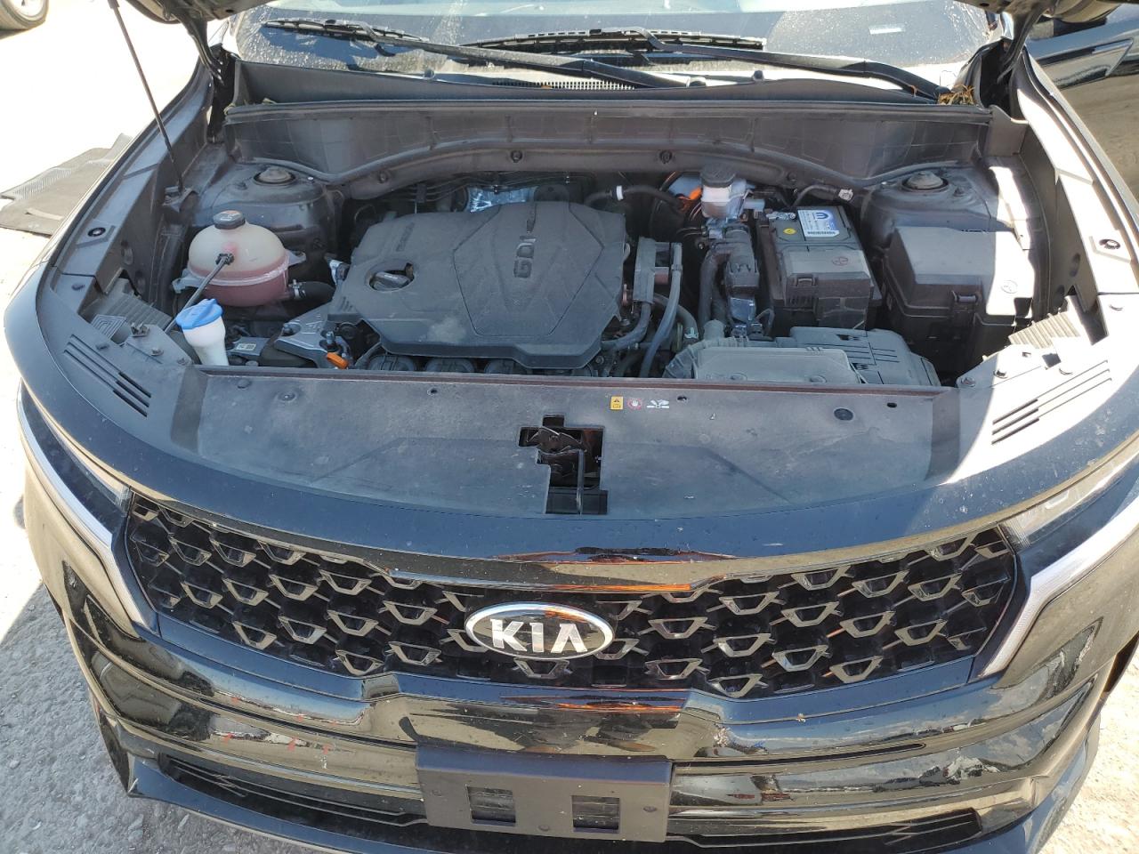 2021 KIA Sorento VIN 5XYRL4LC2MG070840 Copart auction photo, side damage thumbnail 12