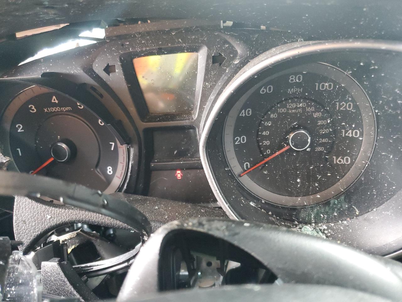 2013 Hyundai Elantra VIN KMHD35LE0DU021793 Copart auction photo, side / front end damage thumbnail 9