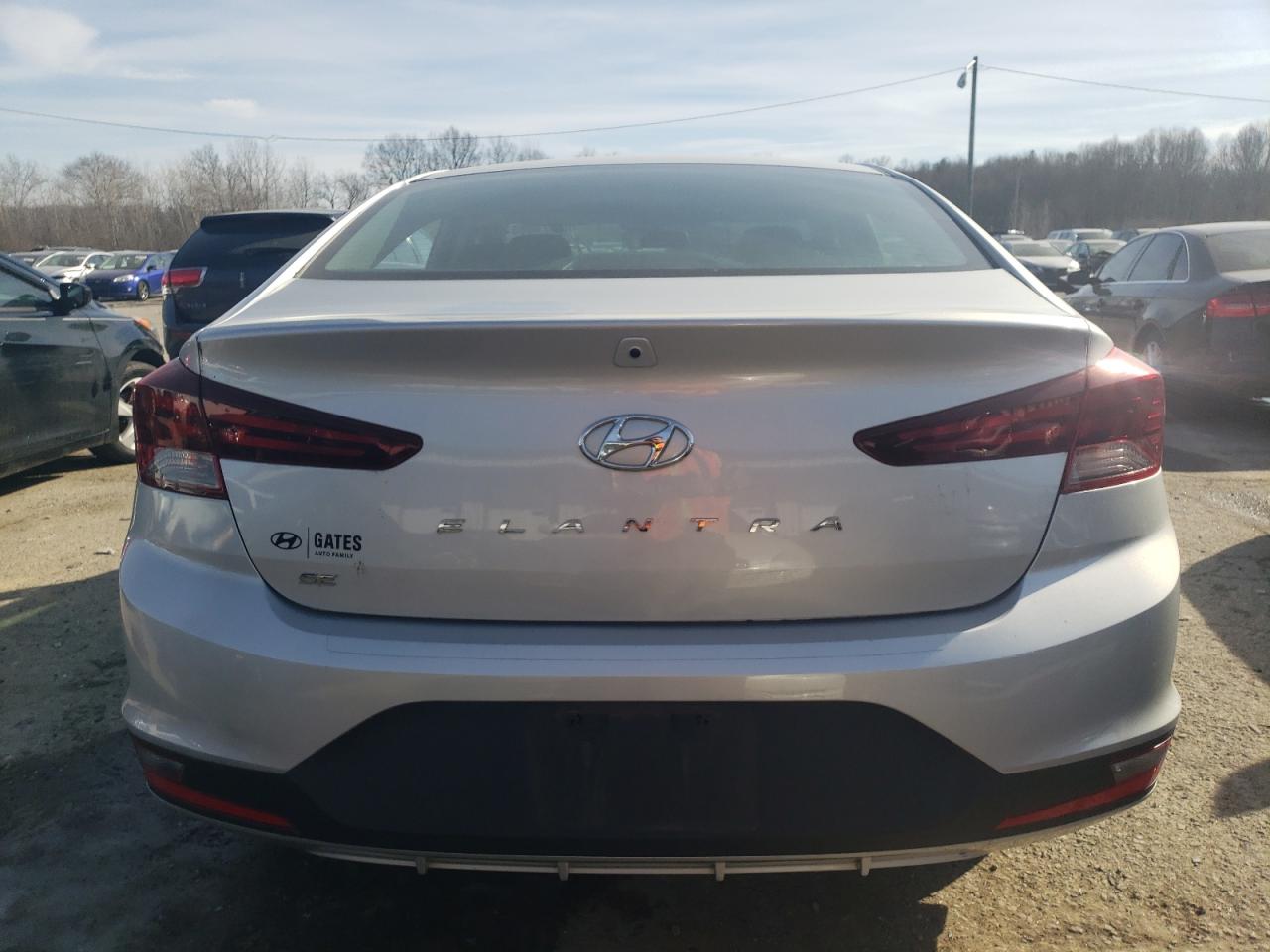 2019 Hyundai Elantra VIN 5NPD74LF1KH436091 Copart auction photo, vandalism damage thumbnail 6