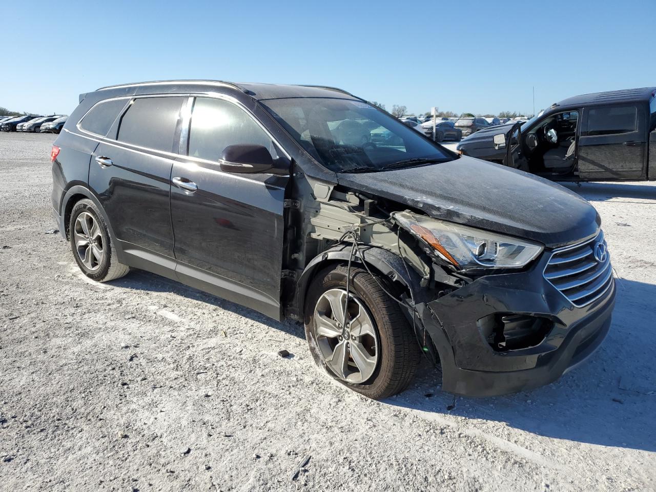2013 Hyundai Santa Fe VIN KM8SN4HF2DU002255 Copart auction photo, front end damage thumbnail 4