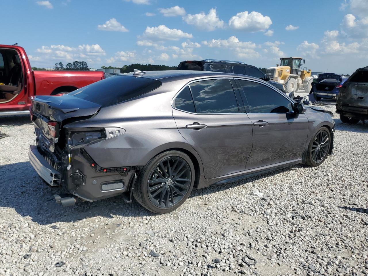 2021 Toyota Camry VIN 4T1K61AK7MU597249 Copart auction photo, rear end / front end damage thumbnail 3