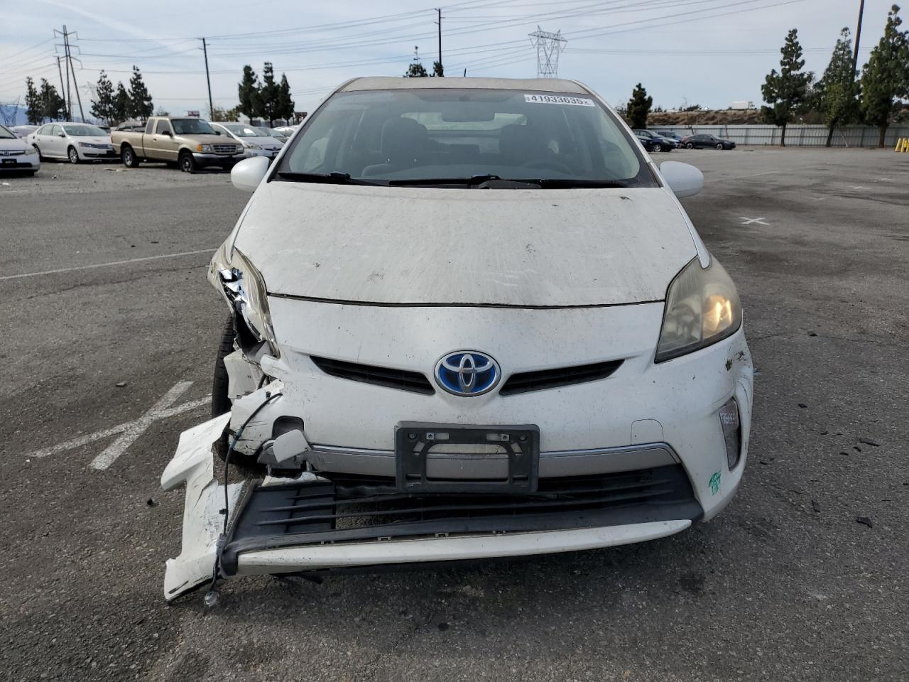 2014 Toyota Prius VIN JTDKN3DPXE3059324 Copart auction photo, front end / rear end damage thumbnail 5