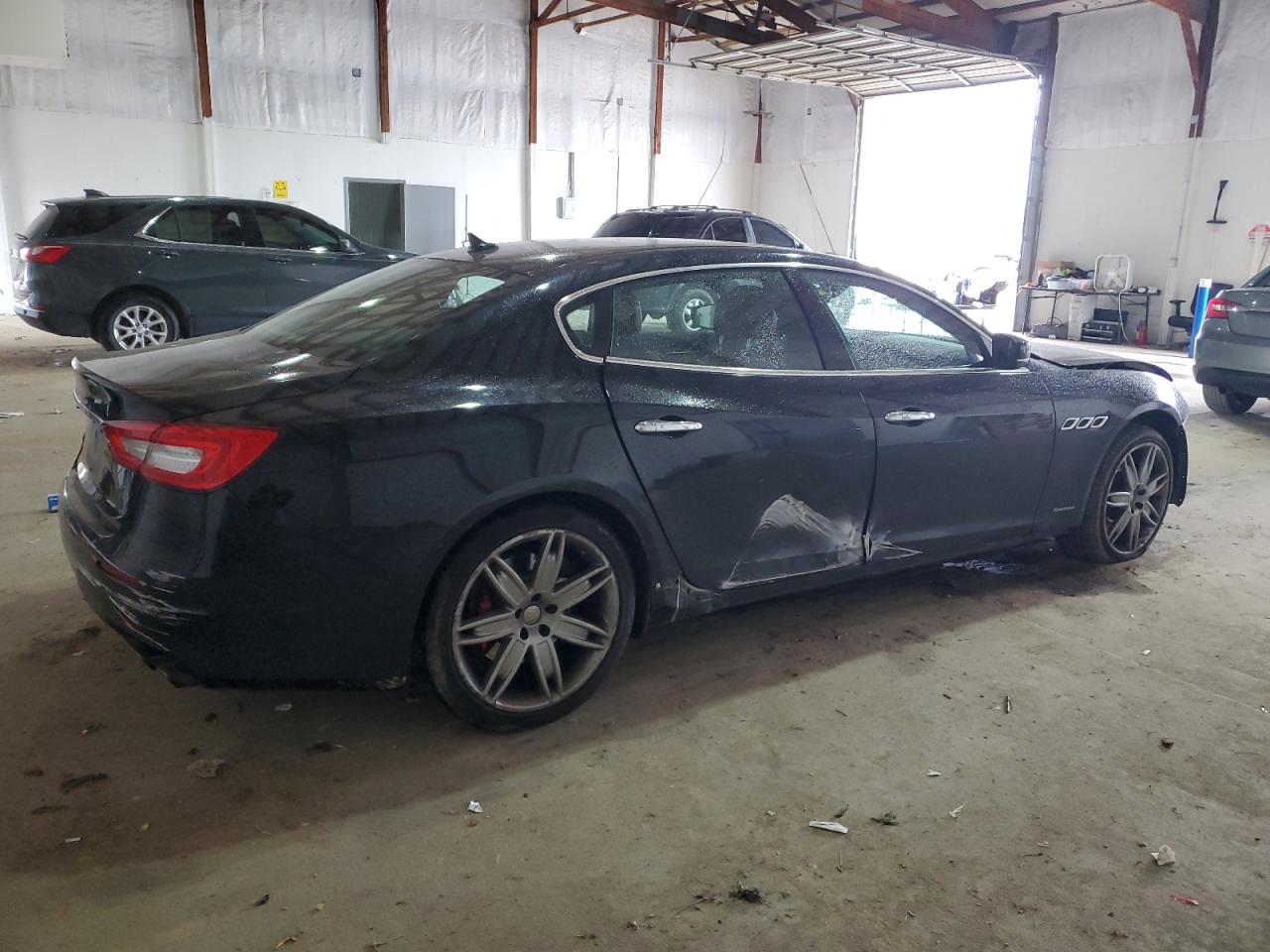 2017 Maserati Quattroporte VIN ZAM56RRL3H1206551 Copart auction photo, front end / side damage thumbnail 3