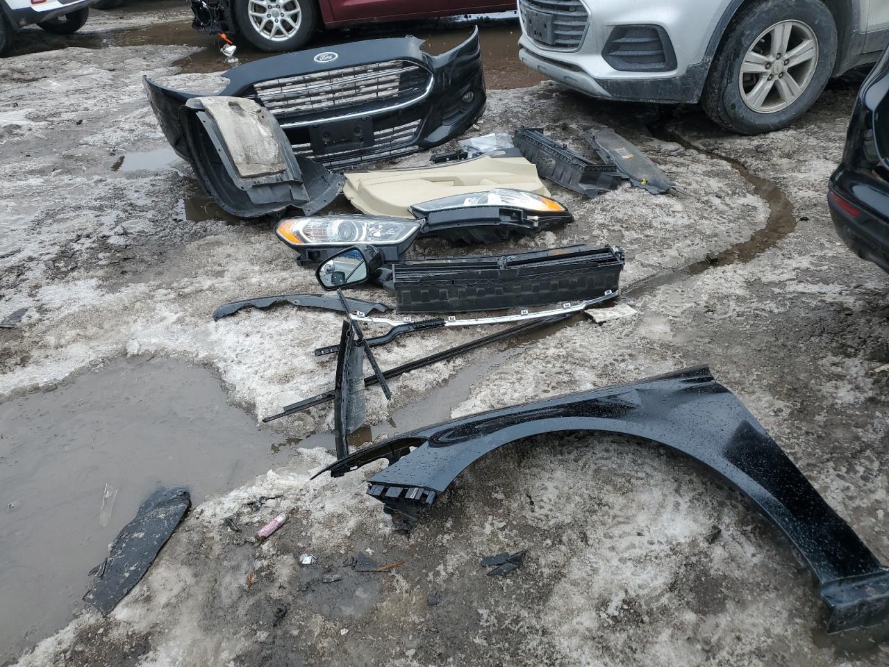 2014 Ford Fusion VIN 3FA6P0HD5ER117700 Copart auction photo, front end / side damage thumbnail 12