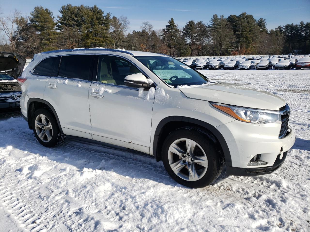 2015 Toyota Highlander VIN 5TDDKRFH2FS192508 Copart auction photo, front end / rear end damage thumbnail 4