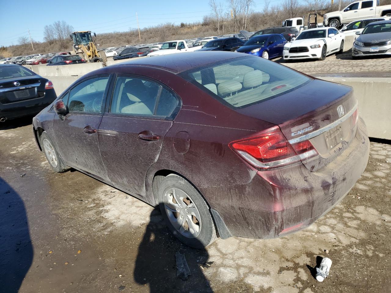 2015 Honda Civic VIN 19XFB2F56FE112157 Copart auction photo, front end damage thumbnail 2