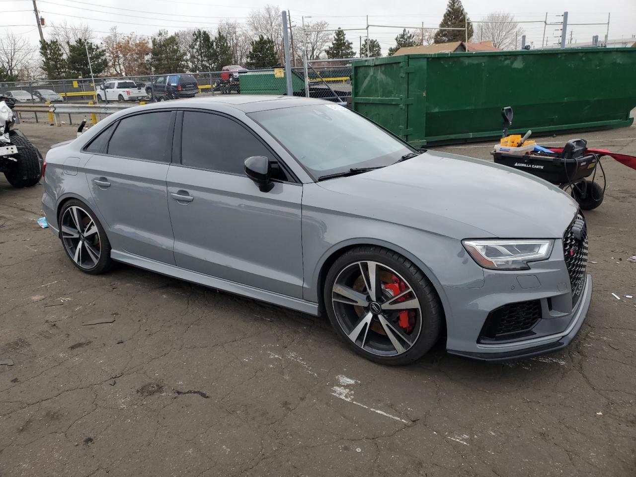 2020 Audi RS3 VIN WUABWGFF6LA901855 Copart auction photo, all over damage thumbnail 4