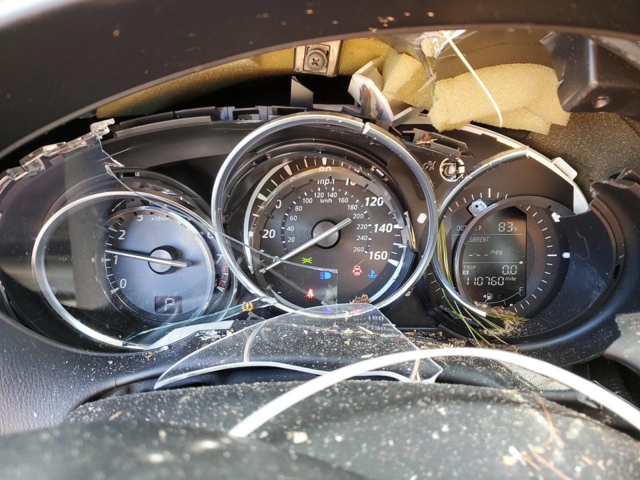 2015 Mazda CX-5 VIN JM3KE2CY2F0523835 Copart auction photo, top/roof damage thumbnail 9